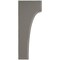 Ekena Millwork 5 1/4"W x 4"D x 10"H Clarksville Wood Vintage Decor Bracket, Reclaimed Grey BKTWD05X04X10CVGY - alternate 3